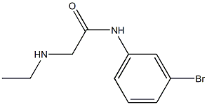 N-(3-bromophenyl)-2-(ethylamino)acetamide Struktur