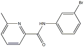 N-(3-bromophenyl)-6-methylpyridine-2-carboxamide Struktur