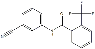 N-(3-cyanophenyl)-2-(trifluoromethyl)benzamide Struktur