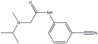 N-(3-cyanophenyl)-2-[methyl(propan-2-yl)amino]acetamide Struktur