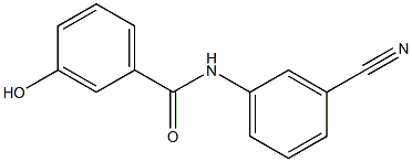 N-(3-cyanophenyl)-3-hydroxybenzamide Struktur