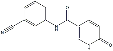 N-(3-cyanophenyl)-6-oxo-1,6-dihydropyridine-3-carboxamide Struktur