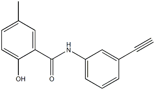 N-(3-ethynylphenyl)-2-hydroxy-5-methylbenzamide Struktur