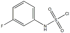 N-(3-fluorophenyl)sulfamoyl chloride Struktur