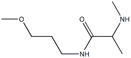 N-(3-methoxypropyl)-2-(methylamino)propanamide Struktur