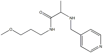 N-(3-methoxypropyl)-2-[(pyridin-4-ylmethyl)amino]propanamide Struktur