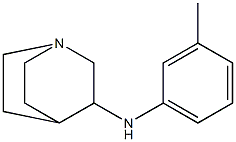 N-(3-methylphenyl)-1-azabicyclo[2.2.2]octan-3-amine Struktur