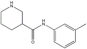 N-(3-methylphenyl)piperidine-3-carboxamide Struktur