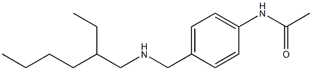 N-(4-{[(2-ethylhexyl)amino]methyl}phenyl)acetamide Struktur