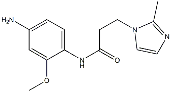 N-(4-amino-2-methoxyphenyl)-3-(2-methyl-1H-imidazol-1-yl)propanamide Struktur