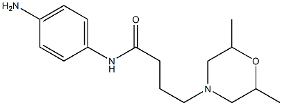 N-(4-aminophenyl)-4-(2,6-dimethylmorpholin-4-yl)butanamide Struktur