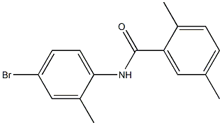 N-(4-bromo-2-methylphenyl)-2,5-dimethylbenzamide Struktur