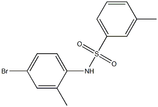 N-(4-bromo-2-methylphenyl)-3-methylbenzenesulfonamide Struktur