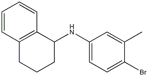 N-(4-bromo-3-methylphenyl)-1,2,3,4-tetrahydronaphthalen-1-amine Struktur