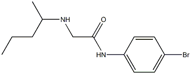 N-(4-bromophenyl)-2-(pentan-2-ylamino)acetamide Struktur