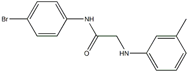 N-(4-bromophenyl)-2-[(3-methylphenyl)amino]acetamide Struktur