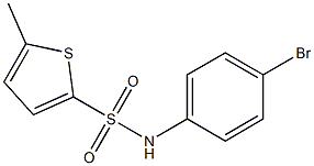 N-(4-bromophenyl)-5-methylthiophene-2-sulfonamide Struktur