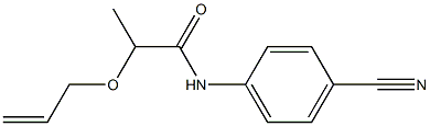 N-(4-cyanophenyl)-2-(prop-2-en-1-yloxy)propanamide Struktur