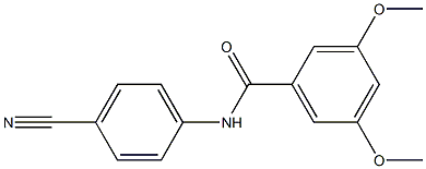 N-(4-cyanophenyl)-3,5-dimethoxybenzamide Struktur