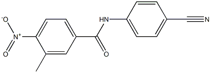 N-(4-cyanophenyl)-3-methyl-4-nitrobenzamide Struktur