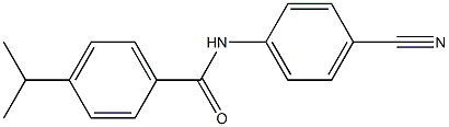 N-(4-cyanophenyl)-4-(propan-2-yl)benzamide Structure