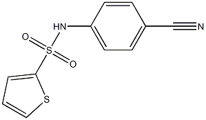 N-(4-cyanophenyl)thiophene-2-sulfonamide Struktur