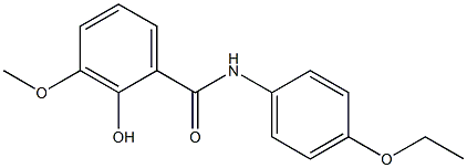 N-(4-ethoxyphenyl)-2-hydroxy-3-methoxybenzamide Struktur