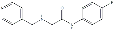 N-(4-fluorophenyl)-2-[(pyridin-4-ylmethyl)amino]acetamide Struktur