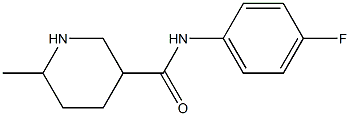 N-(4-fluorophenyl)-6-methylpiperidine-3-carboxamide Struktur