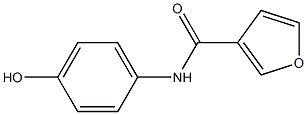 N-(4-hydroxyphenyl)furan-3-carboxamide Struktur