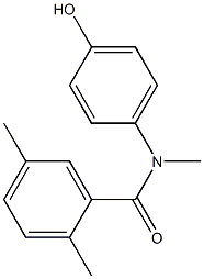 N-(4-hydroxyphenyl)-N,2,5-trimethylbenzamide Struktur