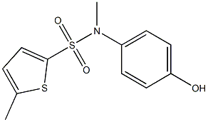 N-(4-hydroxyphenyl)-N,5-dimethylthiophene-2-sulfonamide Struktur