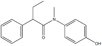 N-(4-hydroxyphenyl)-N-methyl-2-phenylbutanamide Struktur