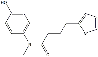 N-(4-hydroxyphenyl)-N-methyl-4-(thiophen-2-yl)butanamide Struktur