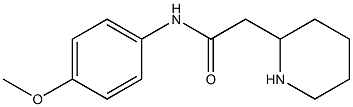 N-(4-methoxyphenyl)-2-(piperidin-2-yl)acetamide Struktur