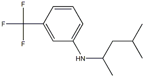 N-(4-methylpentan-2-yl)-3-(trifluoromethyl)aniline Struktur