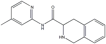 N-(4-methylpyridin-2-yl)-1,2,3,4-tetrahydroisoquinoline-3-carboxamide Struktur