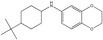 N-(4-tert-butylcyclohexyl)-2,3-dihydro-1,4-benzodioxin-6-amine Struktur