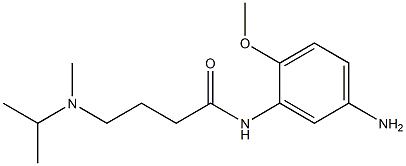 N-(5-amino-2-methoxyphenyl)-4-[isopropyl(methyl)amino]butanamide Struktur