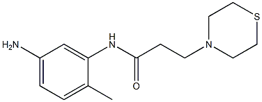 N-(5-amino-2-methylphenyl)-3-(thiomorpholin-4-yl)propanamide Struktur