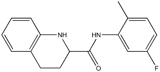 N-(5-fluoro-2-methylphenyl)-1,2,3,4-tetrahydroquinoline-2-carboxamide Struktur