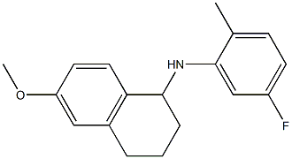 N-(5-fluoro-2-methylphenyl)-6-methoxy-1,2,3,4-tetrahydronaphthalen-1-amine Struktur