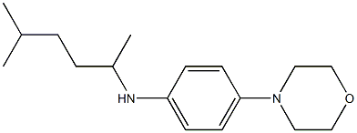 N-(5-methylhexan-2-yl)-4-(morpholin-4-yl)aniline Struktur