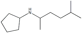 N-(5-methylhexan-2-yl)cyclopentanamine Struktur