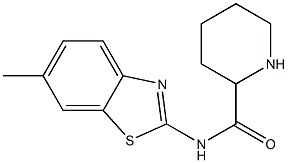 N-(6-methyl-1,3-benzothiazol-2-yl)piperidine-2-carboxamide Struktur