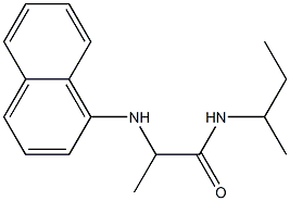 N-(butan-2-yl)-2-(naphthalen-1-ylamino)propanamide Struktur