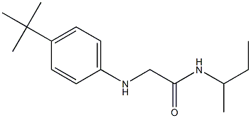 N-(butan-2-yl)-2-[(4-tert-butylphenyl)amino]acetamide Struktur