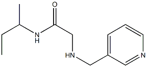 N-(butan-2-yl)-2-[(pyridin-3-ylmethyl)amino]acetamide Struktur