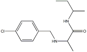 N-(butan-2-yl)-2-{[(4-chlorophenyl)methyl]amino}propanamide Struktur