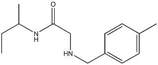 N-(butan-2-yl)-2-{[(4-methylphenyl)methyl]amino}acetamide Struktur